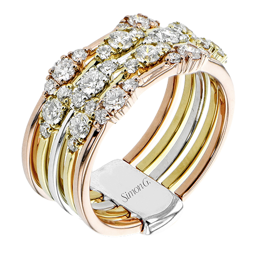 Right Hand Ring in 18k Gold with Diamonds