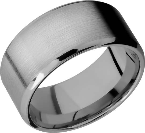 Titanium 100 beveled band