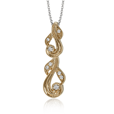 Pendant in 18k Gold with Diamonds