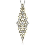 Pendant in 18k Gold with Diamonds