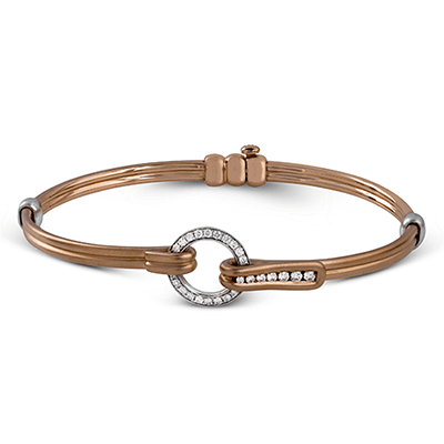 Gent Bracelet in 18k Gold with Diamonds