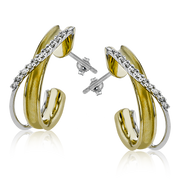 Earring in 18k Gold with Diamonds