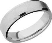 Titanium 6mm beveled band