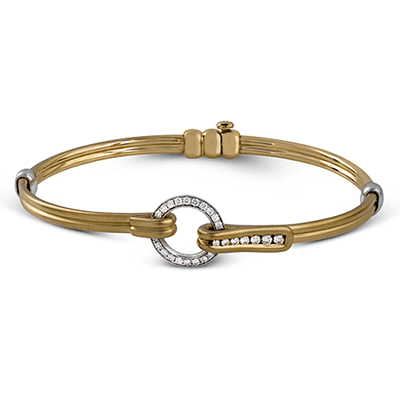 Gent Bracelet in 18k Gold with Diamonds