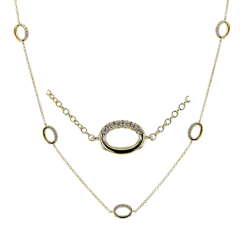 Necklace in 18k Gold with Diamonds