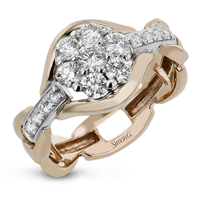 Right Hand Ring in 18k Gold with Diamonds