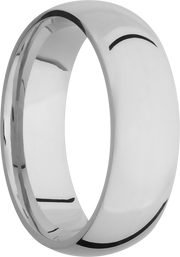 Titanium 7mm domed band