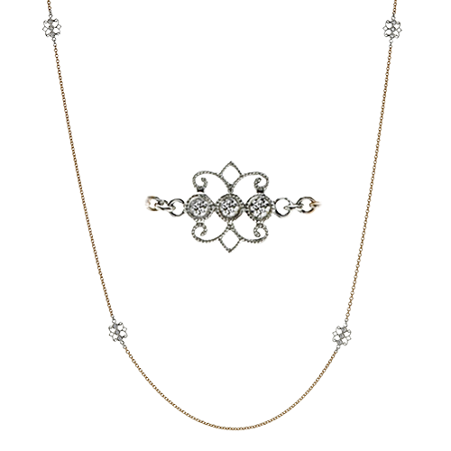 Necklace in 18k Gold with Diamonds