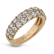 Anniversary Ring in 18k Gold with Diamonds