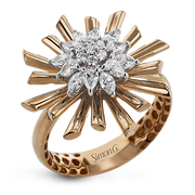 Right Hand Ring in 18k Gold with Diamonds