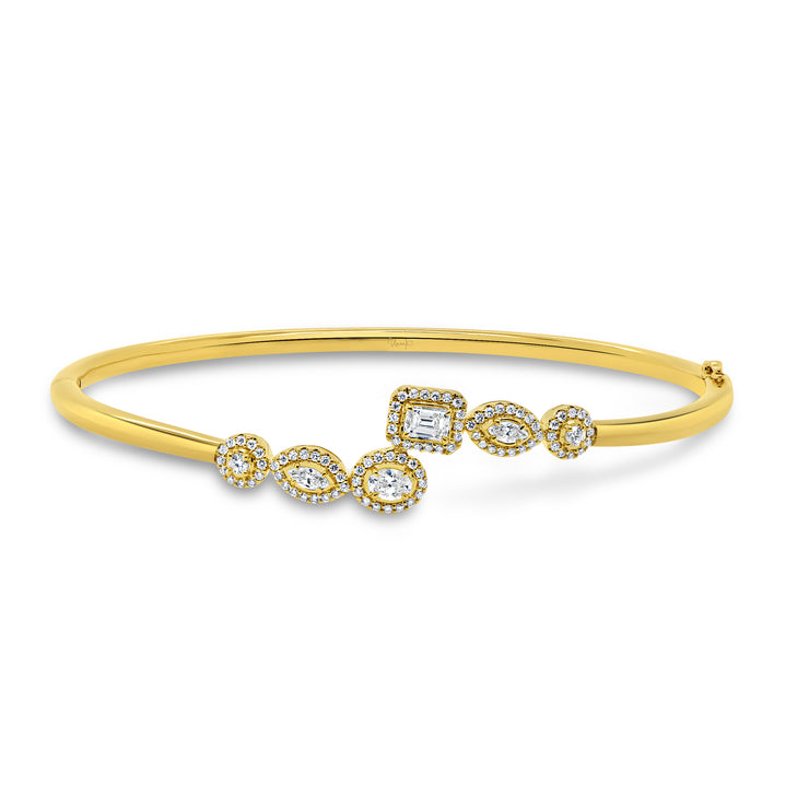 Uneek Alexandria Collection Bezel Bangle