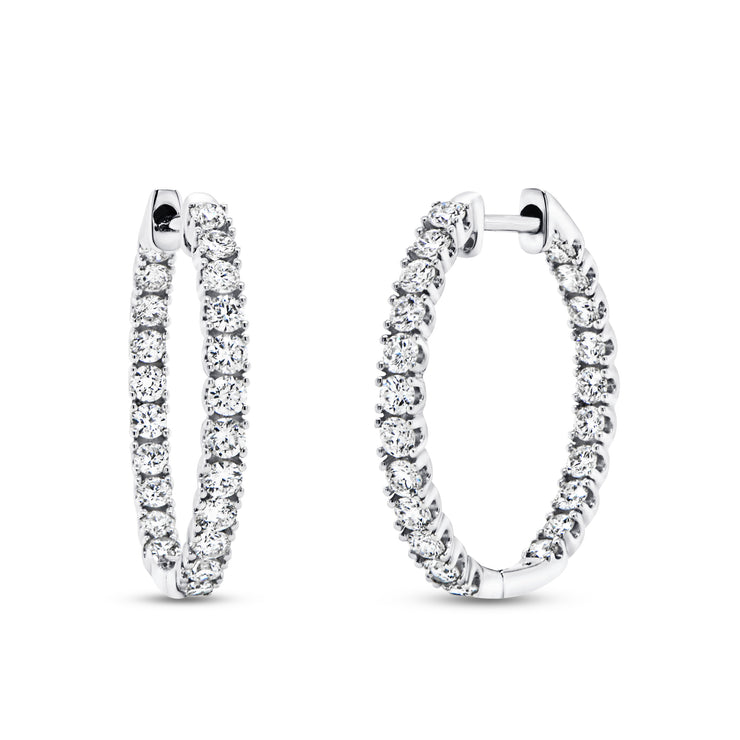 Uneek Timeless Collection Hoop Earrings