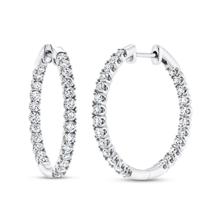 Uneek Timeless Collection Hoop Earrings