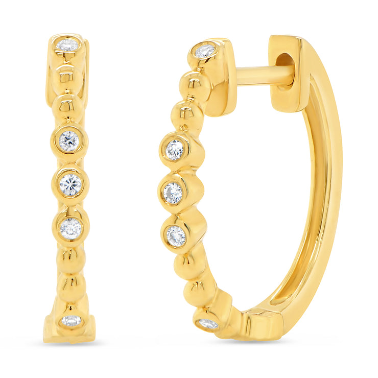 Uneek Timeless Collection Huggie Earrings