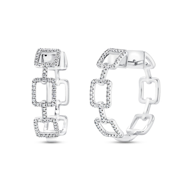 Uneek U-Linq Collection Hoop Earrings