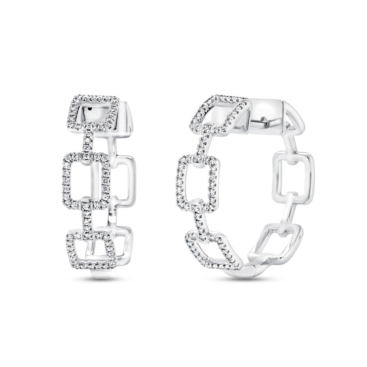 Uneek U-Linq Collection Hoop Earrings