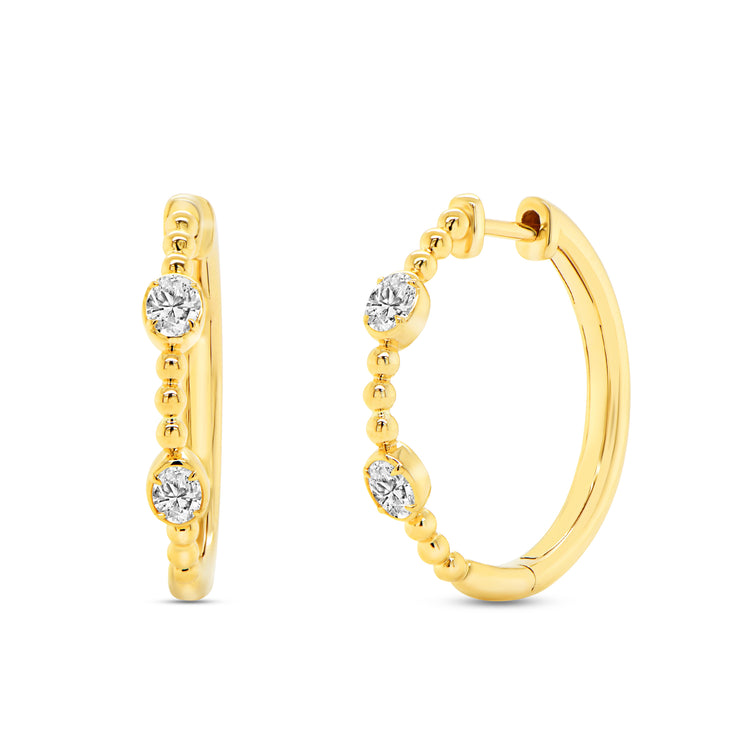 Uneek Alexandria Collection Hoop Earrings