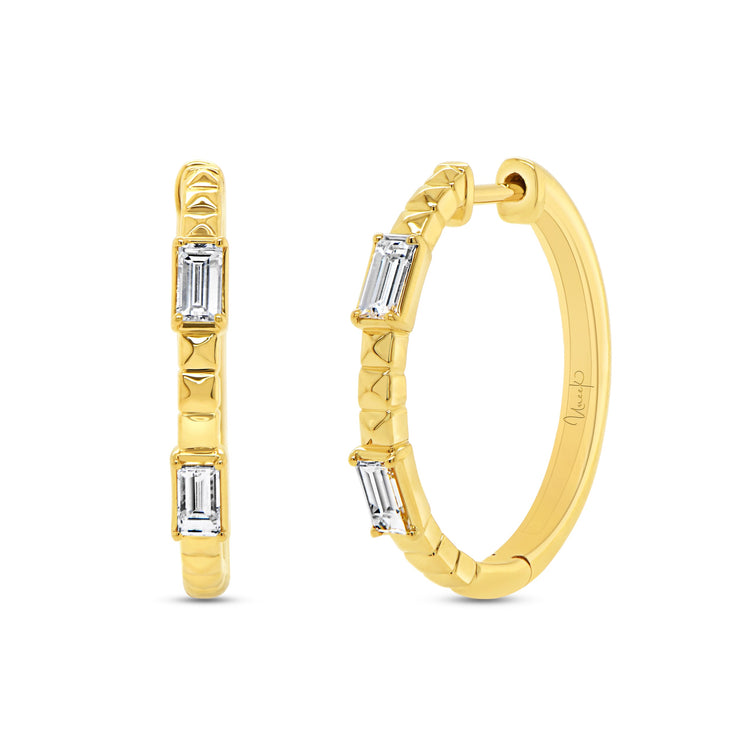 Uneek Alexandria Collection Hoop Earrings