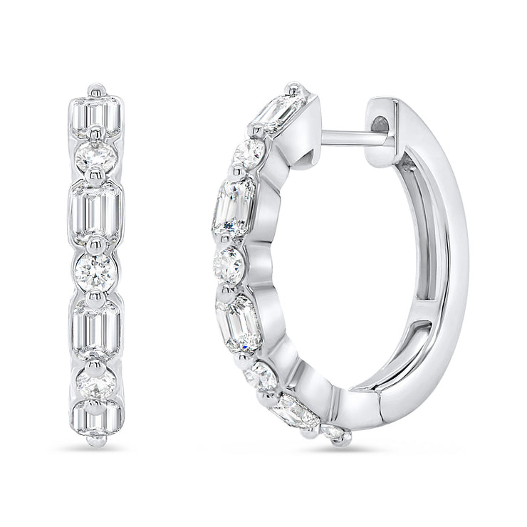 Uneek Timeless Collection Huggie Earrings