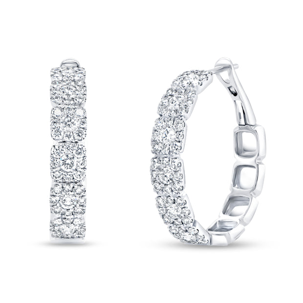 Uneek Chatterley Collection Halo Hoop Earrings