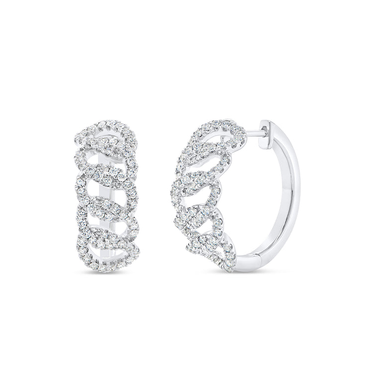 Uneek Legacy Collection Hoop Earrings