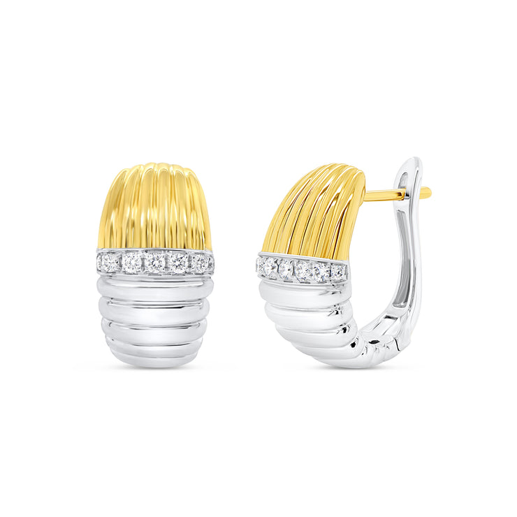 Uneek Legacy Collection Huggie Earrings