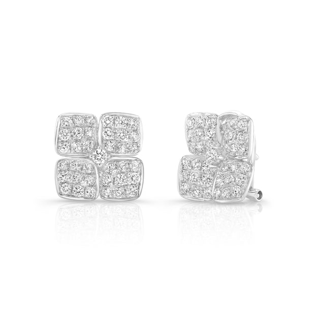 Uneek Vernal Collection Floral Stud Earrings