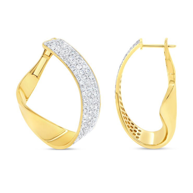 Uneek Gatsby Collection Hoop Earrings