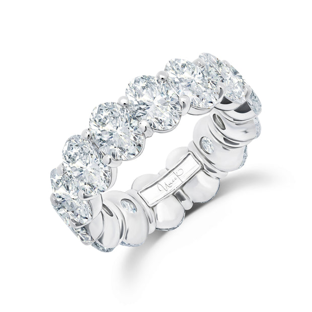 Uneek Eternity Collection 1-Row Oval Shaped Anniversary Ring