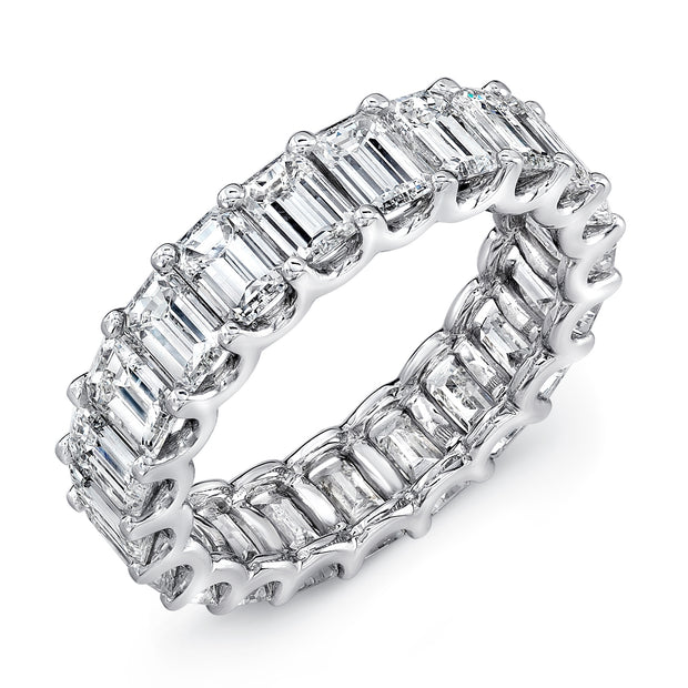 Uneek Eternity Collection 1-Row Emerald Cut Anniversary Ring