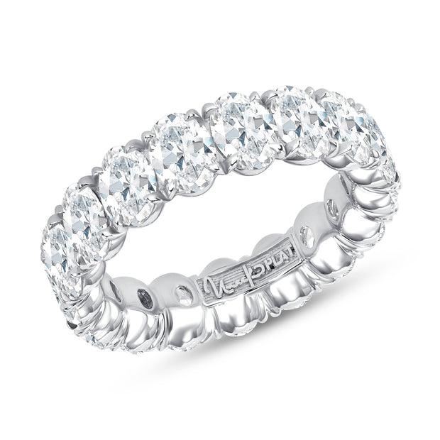 Uneek Eternity Collection 1-Row Oval Shaped Anniversary Ring