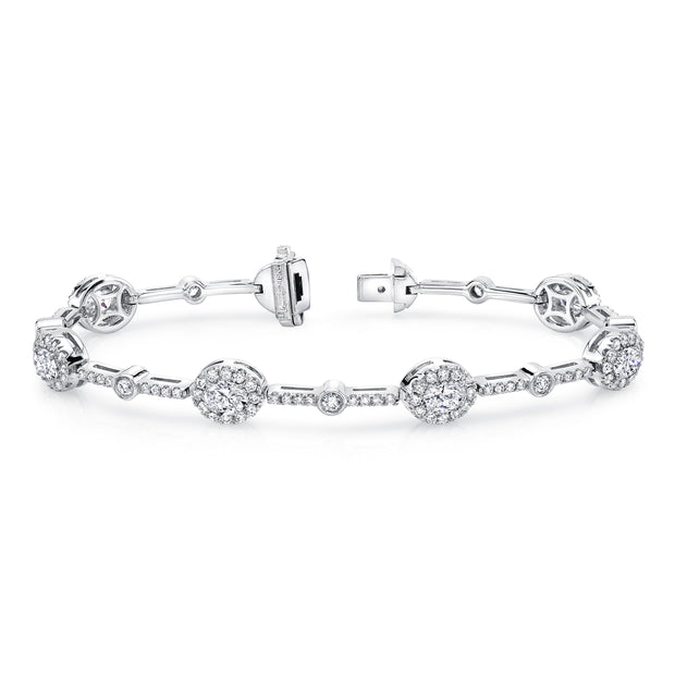 Uneek Oval Diamond Bracelet