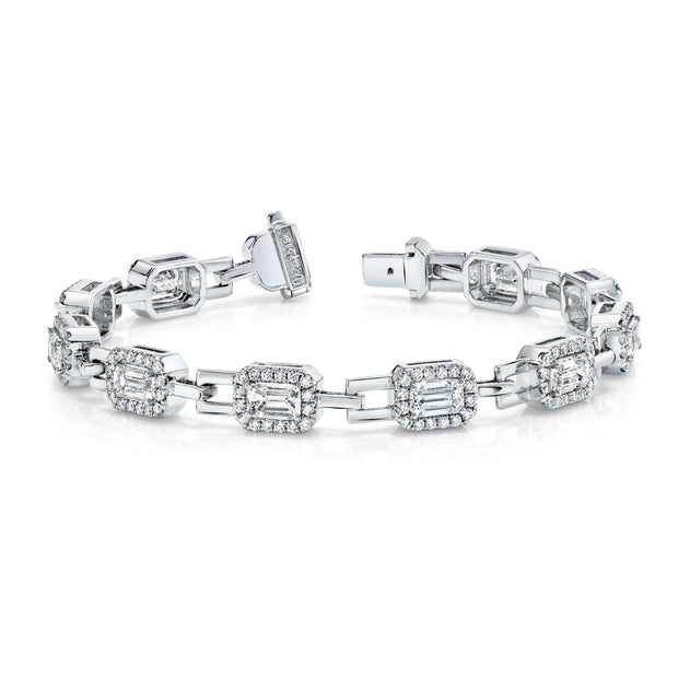 Uneek Signature Collection Halo Link Bracelet