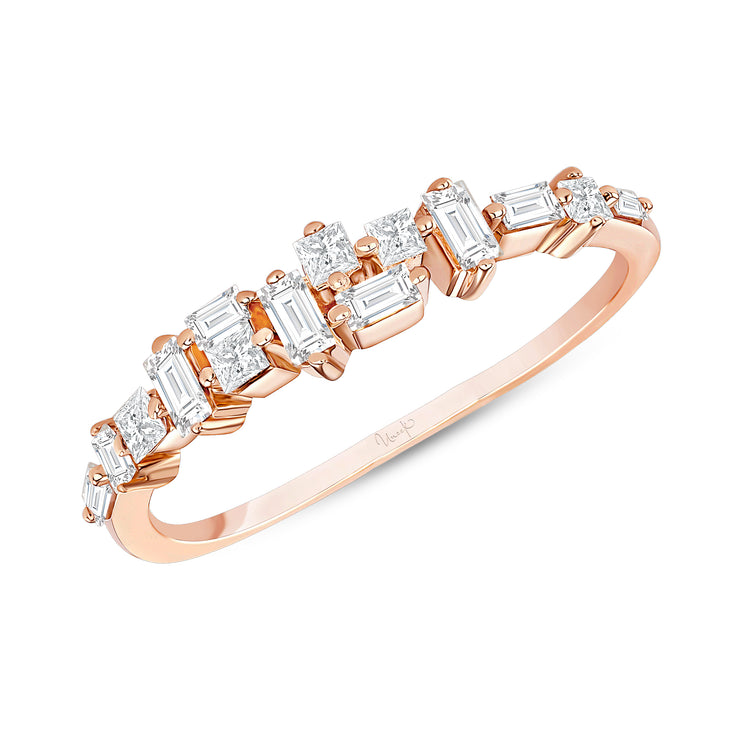 Uneek Diamond Ring with Baguette and Princess Diamonds