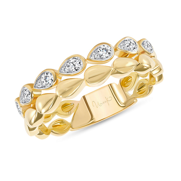 Uneek Stackable Collection 2-Row Fashion Ring