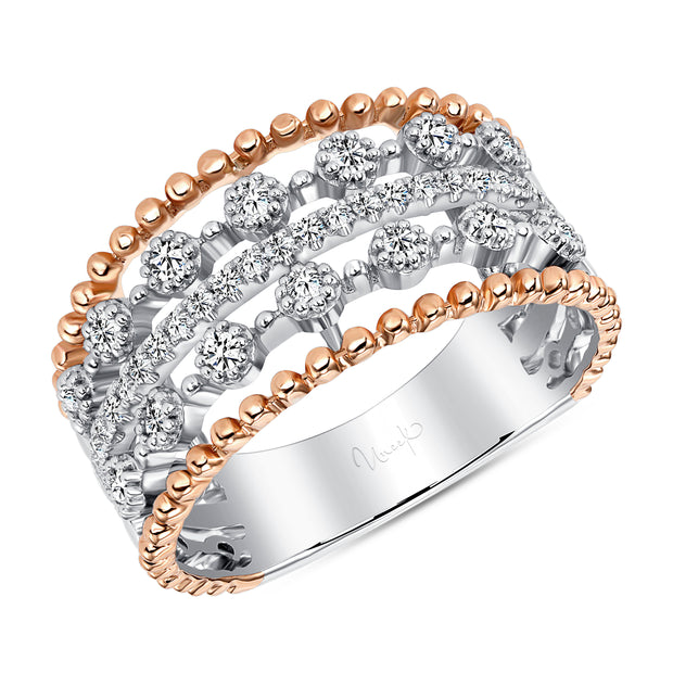 Uneek Lace Collection Multi-Row Fashion Ring