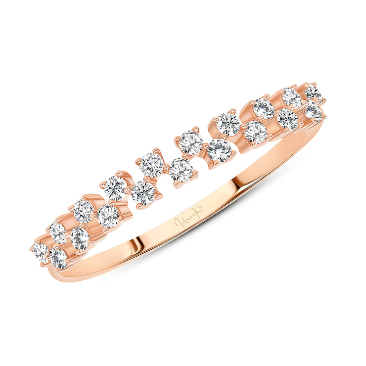 Uneek Stackable Collection 2-Row Diamond Fashion Ring