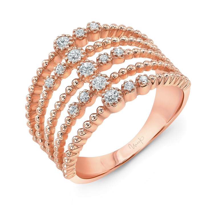 Uneek Lace Collection Multi-Row Fashion Ring