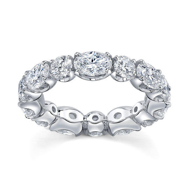 Uneek Eternity Collection 1-Row Oval Shaped Eternity Ring