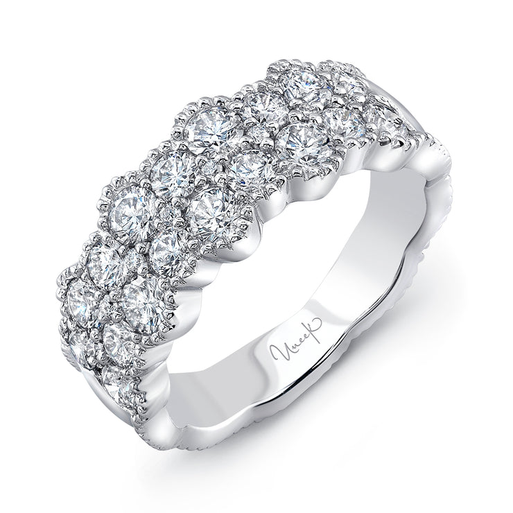 Uneek Picot Diamond Band with Scalloped Edges