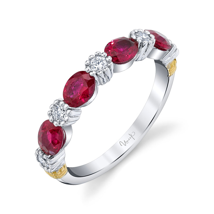 Uneek Precious Collection Round Ruby Fashion Ring