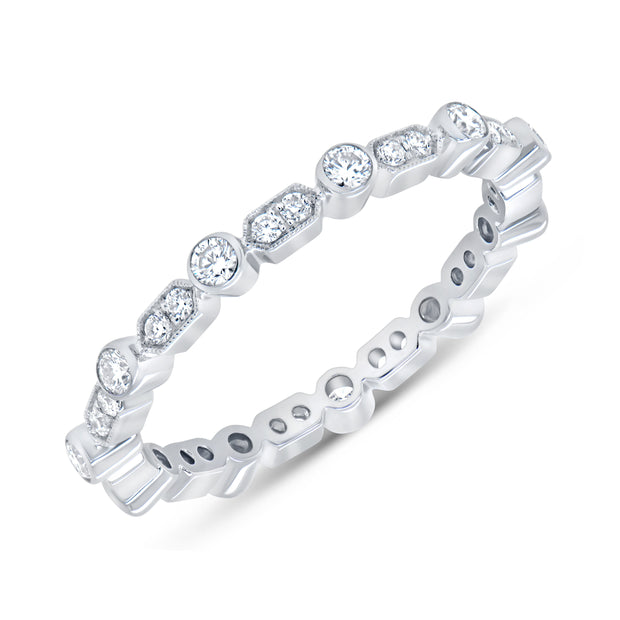 Uneek Stackable Collection Eternity Fashion Ring