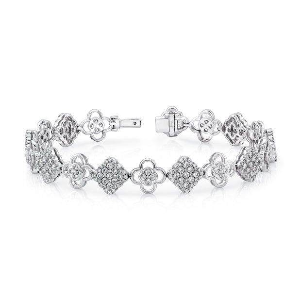 Uneek Bouquet Collection Cluster Link Bracelet