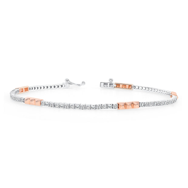 Uneek Tennis Collection 1-Row Link Bracelet