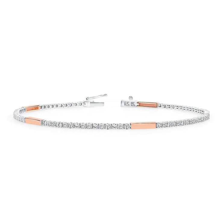 Uneek Tennis Collection 1-Row Link Bracelet