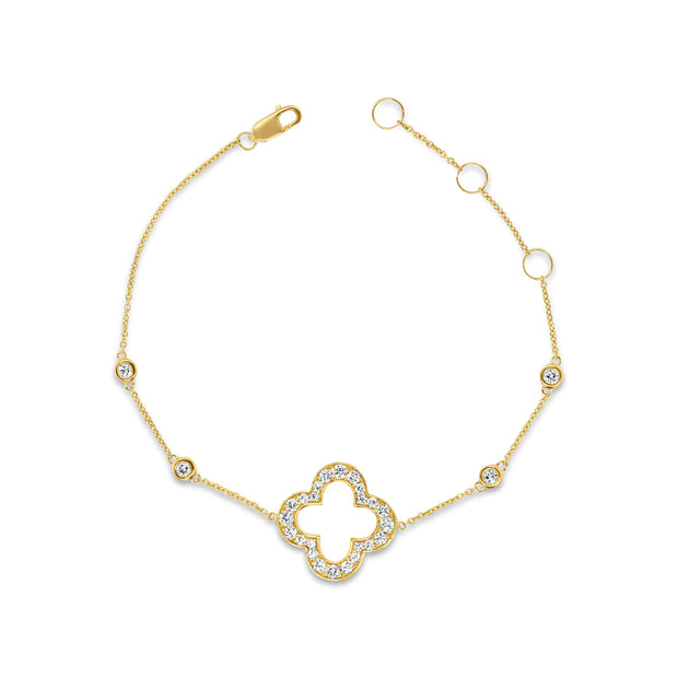 Uneek Sweet-Pea Collection Clover Bracelet