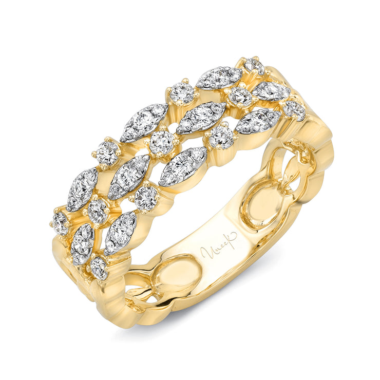 Uneek Torchon Stack-Illusion Diamond Band