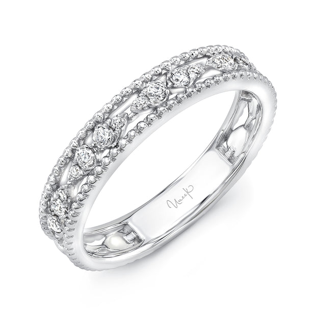 Uneek Battenberg Petite Open Lace Diamond Band