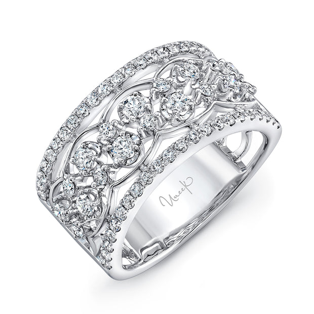 Uneek Rosaline Open Lace Diamond Band