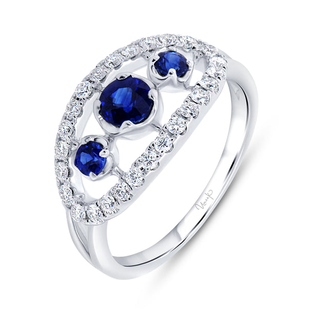 Uneek Precious Collection Three-Stone Fashion Ring